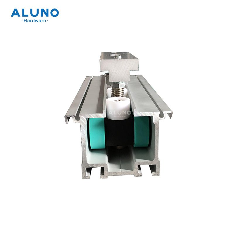 Aluno Frameless Folding Glass Door Hardware Accessories with Rolley