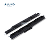 ALUNO Factory Price Aluminium Flat Louvered Window Plastic Black Frame
